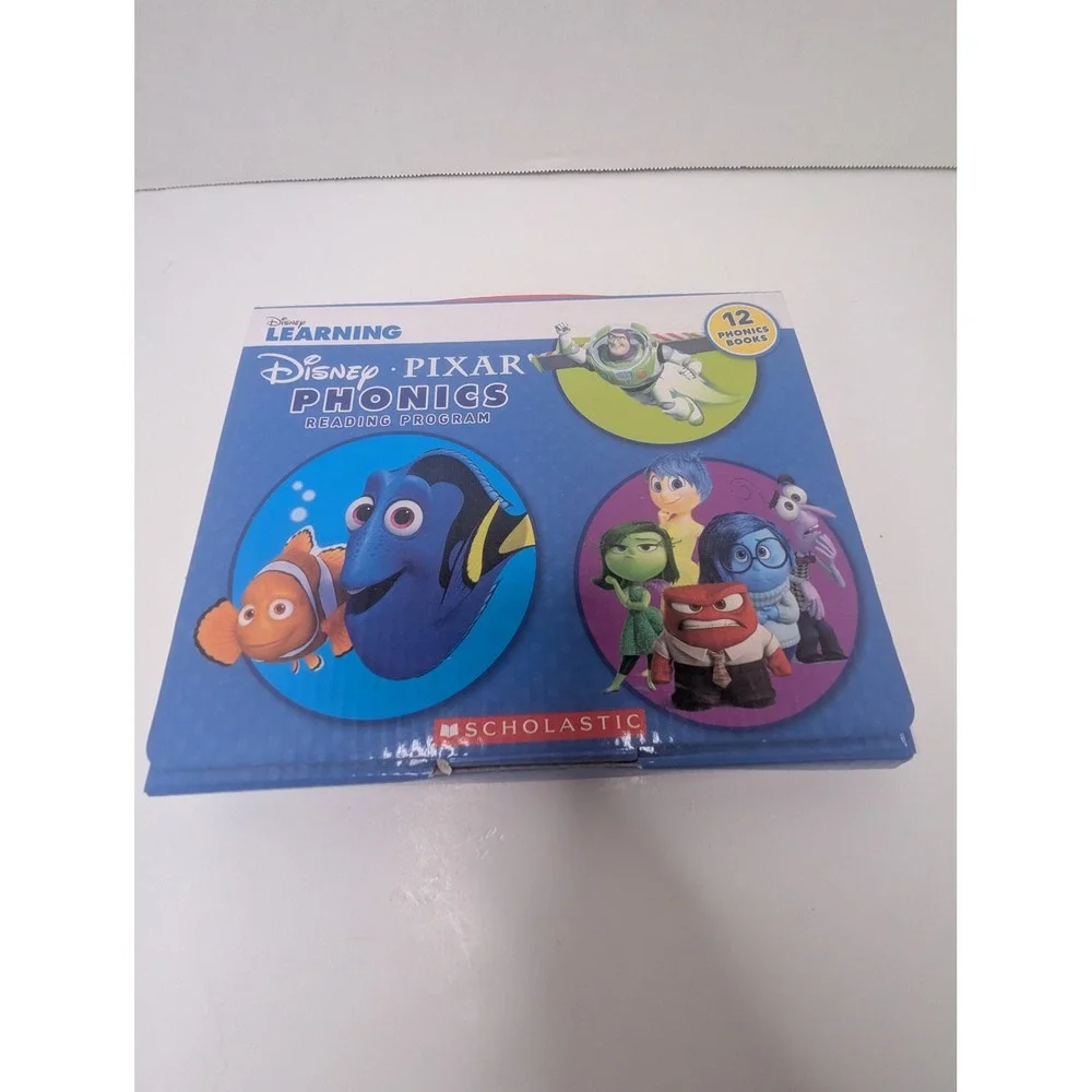 Disney Pixar Phonics Reading Program Scholastic 12 Book Set Kids Learning Early